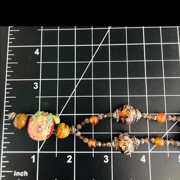 Vintage Art Glass Frog Pendant Necklace - Picture 4 of 11